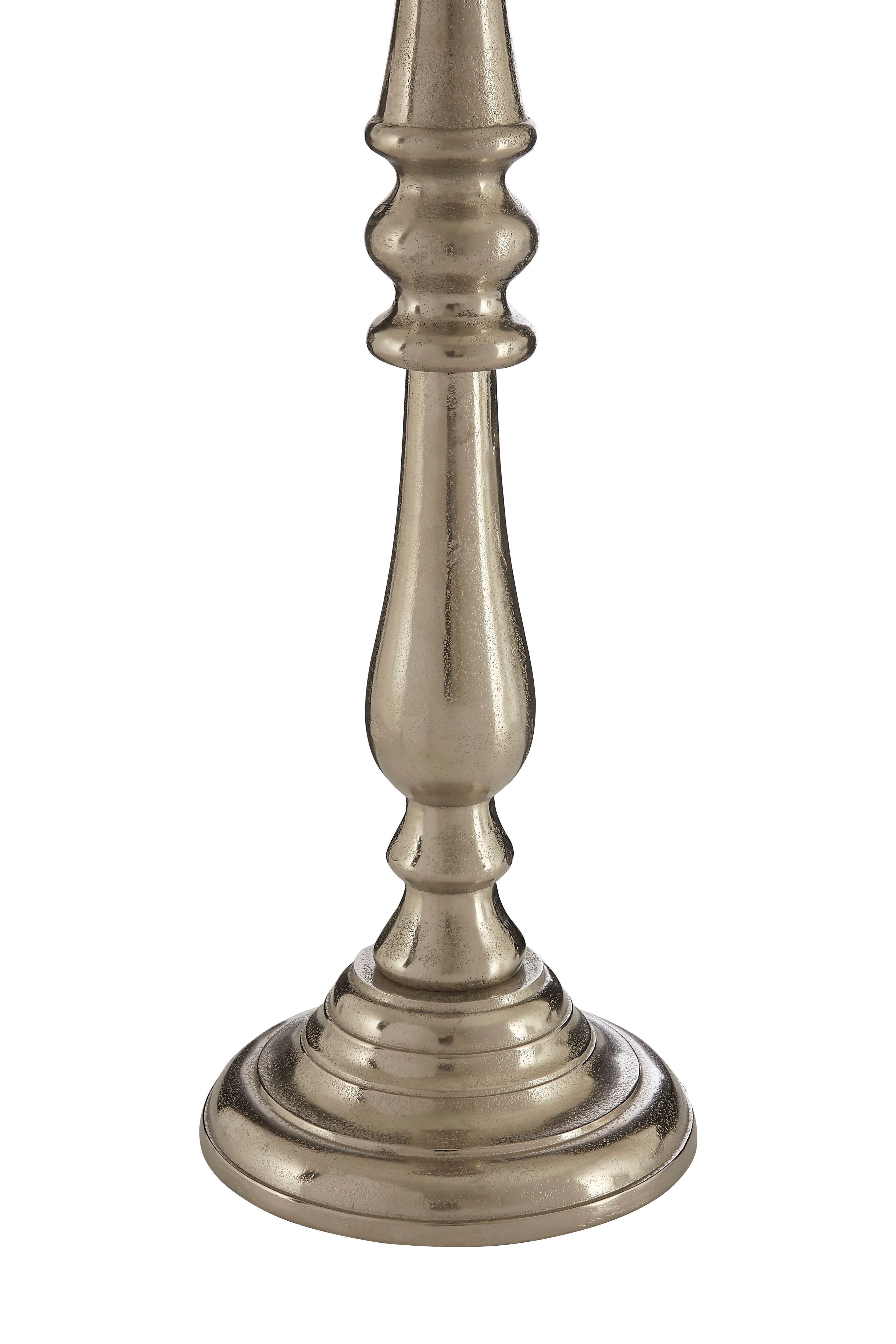 Candace Townhouse Large Nickel Candle Holder